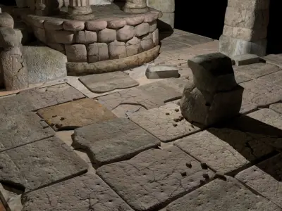 Detailed Temple Ruins 3D model