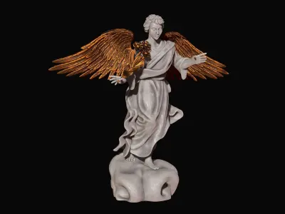 Uriel Archangel - Metal - Wood - CNC Rounting and 3D print model