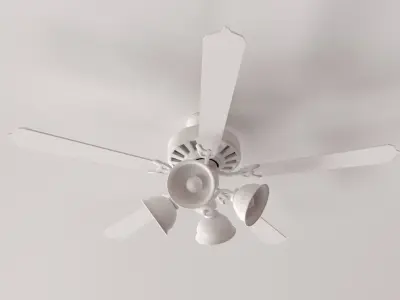 Ceiling Fan With Light 3D model