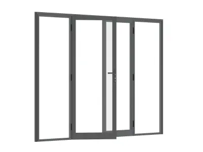 Aluminium Door 05 3D model