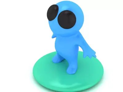 Cute Alien Toy  3D Printable 3D print model