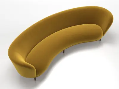 Dandy 4 Seater Sofa 3D model