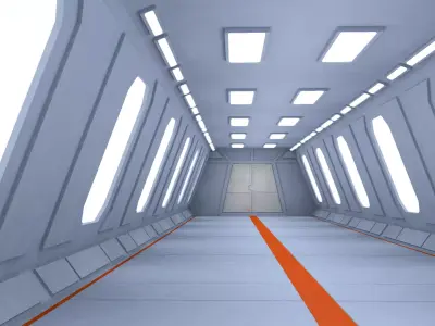 Sci Fi Interior 3D model get
