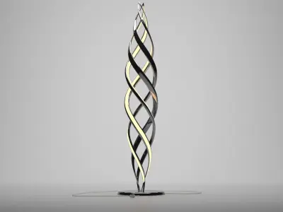 Spiral lamp 3D model