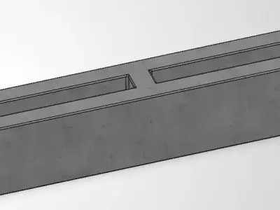 CMU Component Library Circa 1970 N II Double Corner Units 3D model