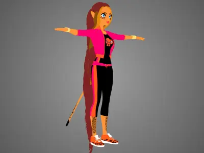 Cheetah DC Superhero Girls 3D model