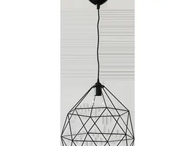 BRUNSTA  HEMMA Pendant lamp black30 cm 3D model