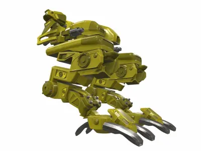 Battle mech robot ord 9Y 3D model