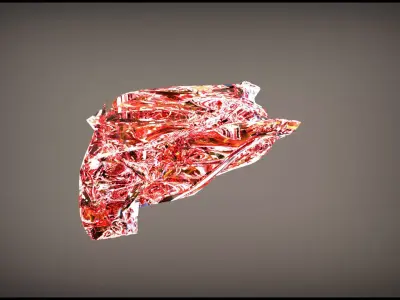 Red Landscape 3D model