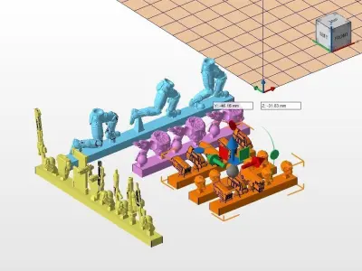 28mm Sci-fi Mercenary Squad 3D print model