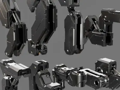 MECHA DETAILS KIT-BASH 3D model