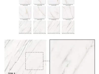 Cifre Ceramica Set 12 - Marble Bundle - 2 Colors - 7k Texture