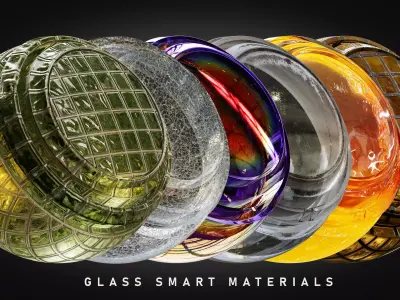 Glass Smart Materials for Substance 3D Painter  Texture