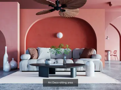 Living rooms- bathrooms- houses collection 3D Model Pack