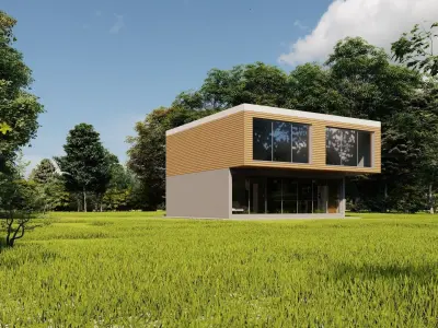 Modern House 15 3D model purchase