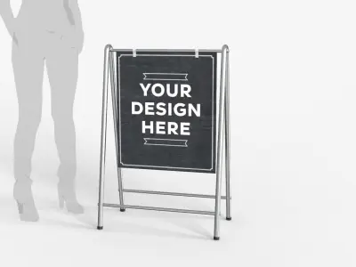 Stand Street Banner 3D model