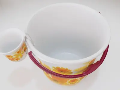 Pail - Bathroom Bucket Set Low-poly 3D model