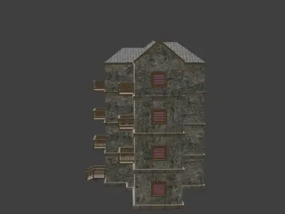 House Model 34 Low-poly 3D model