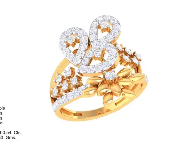  Women Ring MTL 3dm STL OBJ FBX Details 3D print model 96