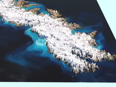 South Georgia Island 3D model