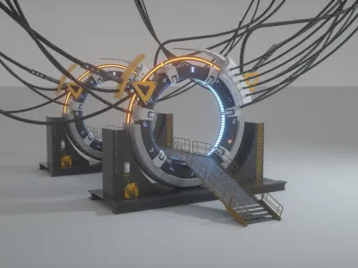 SCI FI stargate 3D model