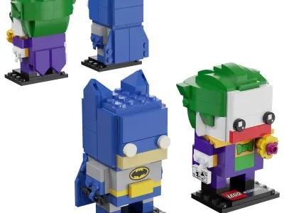 Lego BrickHeadz DC Comics Collection 3D Model Pack