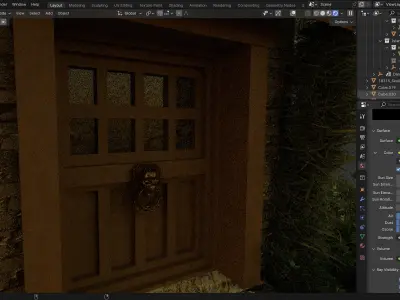 Tiny house in the wood Free 3D model