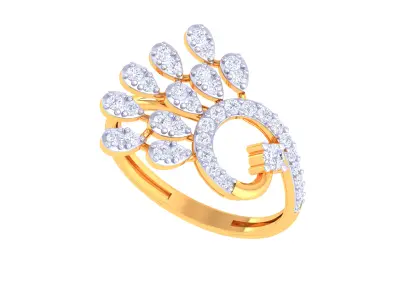   Women Ring MTL 3dm STL OBJ FBX Details 3D print model 5