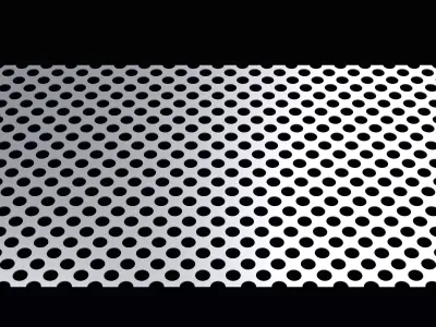 Perforated panel with 39 percent opening 25O84 3D model