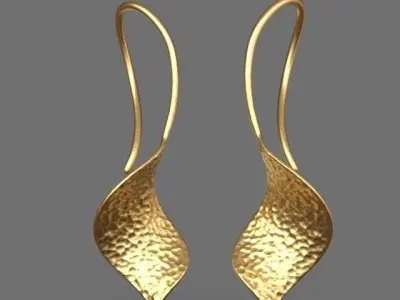 Light fashion earrings 3D print model