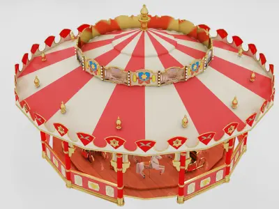 carousel 3D model