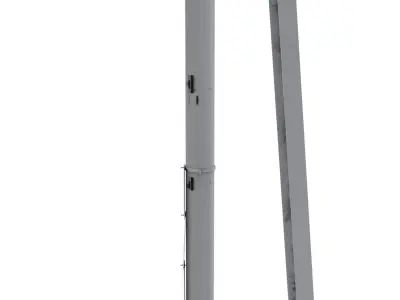 Train Traffic Light 11 3D model