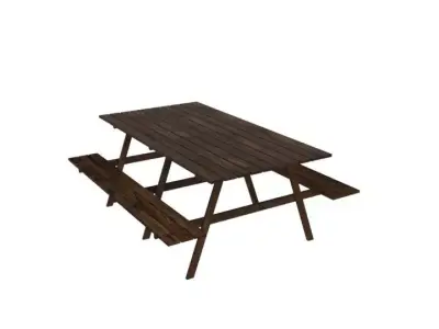 Old Outdoor Table  Free low-poly 3D model