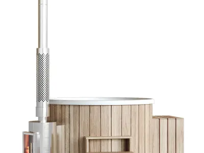 Bath tub font 3D model