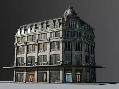 Modular European Department Store 3D model