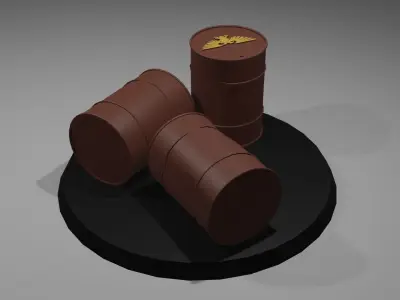 Damaged barrels of the Big E Free 3D print model
