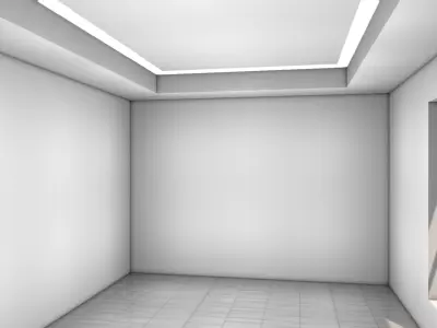 Empty Room 3D model get