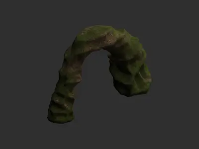 Small Arch - Moss 1 Low-poly 3D model