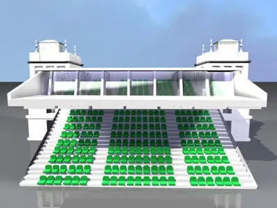 Arenas tribune 3D model