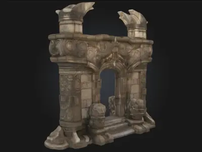 Ancient Gate of Mysteries  Portal to the Forgotten Realms 3D model