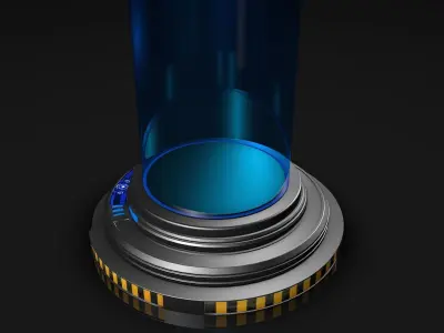 Sci Fi Liquid Container 3D model purchase