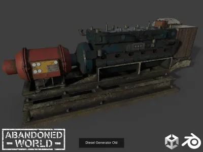 Modular Abandoned Shelter 3D Model Pack