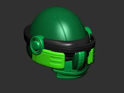 helmet high poly sculpt 3d printable ver 7 3D model 3D model 91