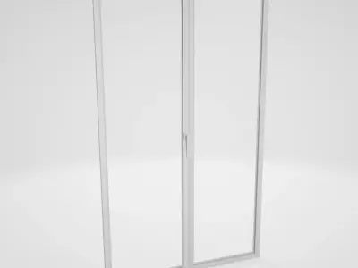 window aluminium sliding patio door Free 3D model