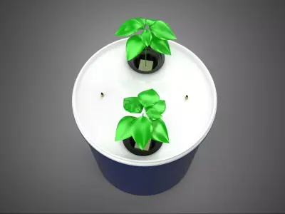 BATO POT DUTCH BUCKET SYSTEM DIY HYDROPONIC GREENHOUSE PLANT CUP 3D model