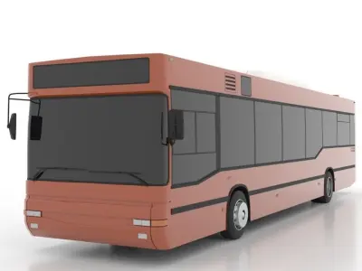 Avtomontaza - Mercedes-Benz O405N2 Low-poly 3D model