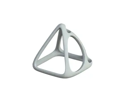 SciFi Cube Object No 57986 Low Poly Shape Low-poly 3D model