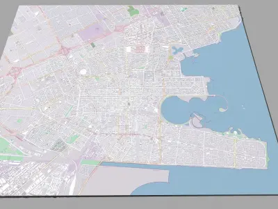 Cityscape Dammam Saudi Arabia 3D model