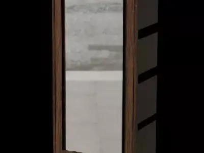 Classic olden days DRESSING TABLE  Low-poly 3D model