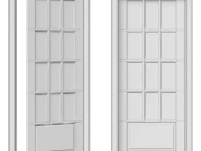 TOSCANA GRIGLIATO Interior door 6313 3D model